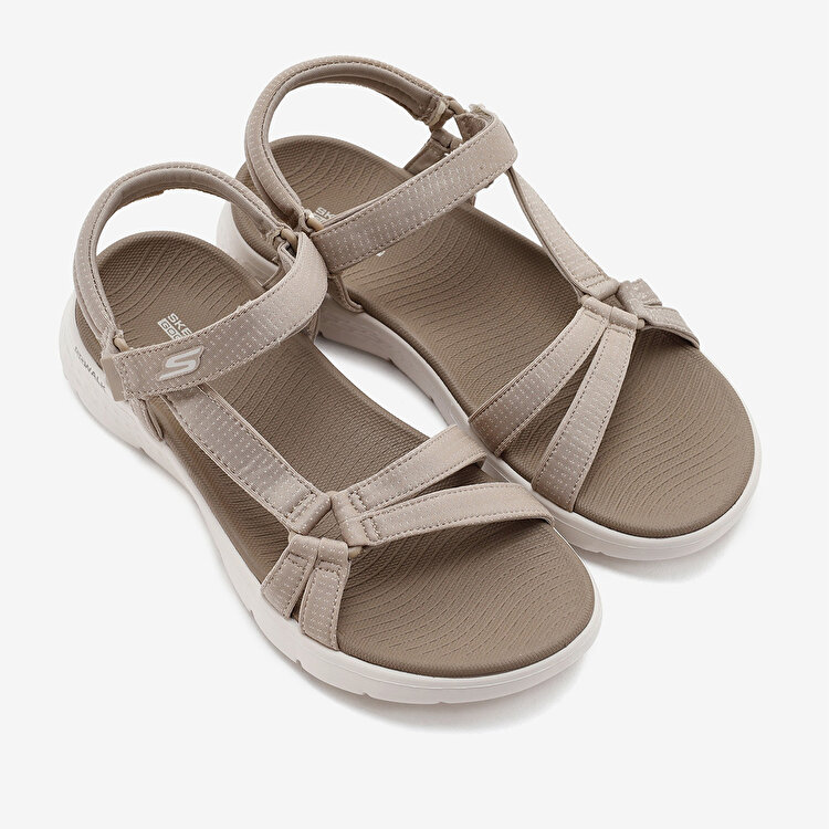 Skechers Go Walk Flex Kadın Bej Sandalet - Görsel 5