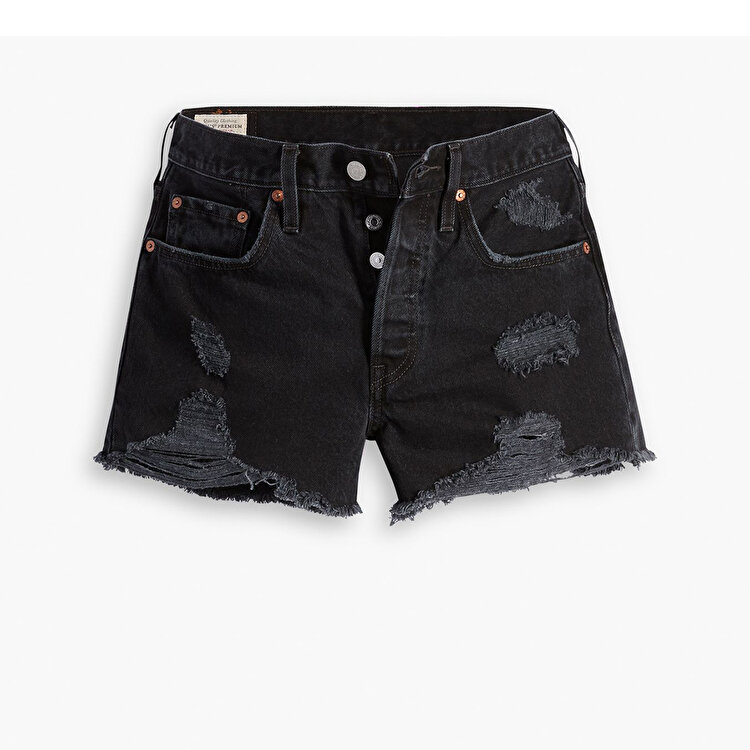 Levi's High Rise 501 Kadın Siyah Şort