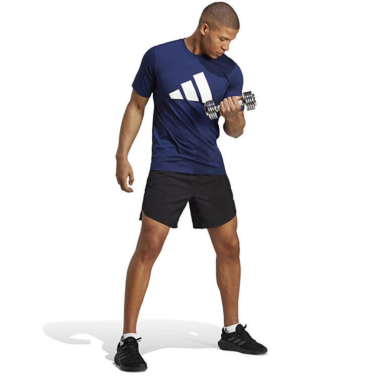 adidas Training Essentials Feelready Erkek Lacivert Yuvarlak Yaka Tişört