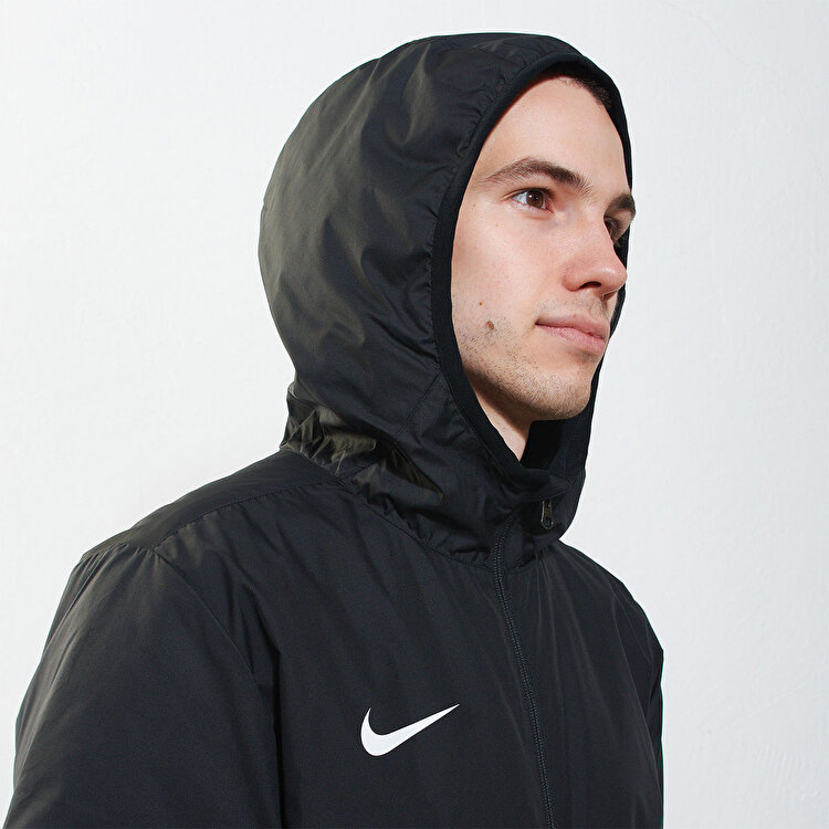 Nike Repel Park Erkek Siyah Kapüşonlu Mont