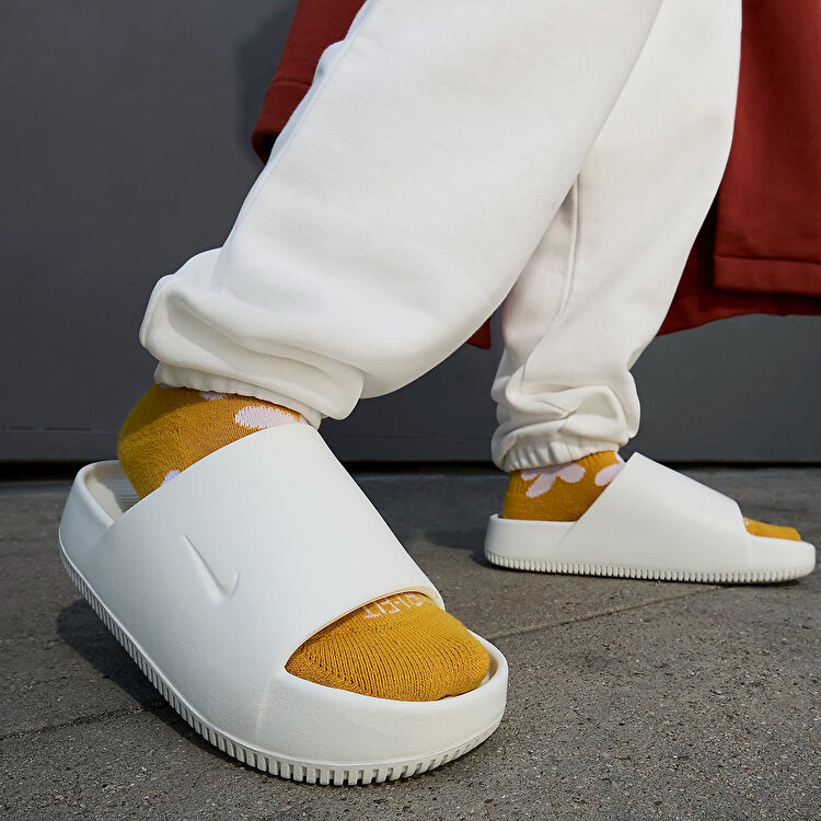 Nike Calm Slide Kadın Beyaz Terlik - Görsel 4