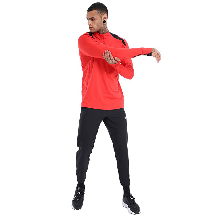 Nike Dri-Fit Strike 24 Drill Half Zip Erkek Kırmızı Dik Yaka