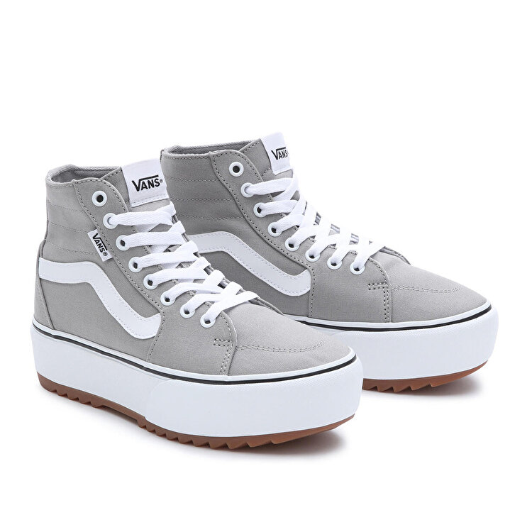 Vans Filmore Hi Tapered Platform St Kadın Gri Sneaker - Görsel 4