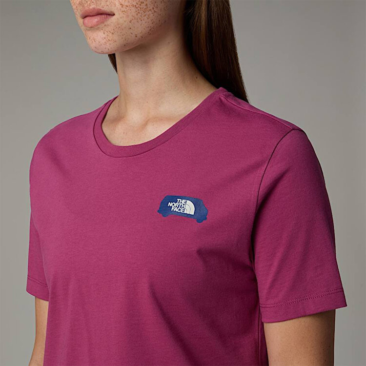 The North Face Outdoor Graphic Kadın Mor Yuvarlak Yaka Tişört