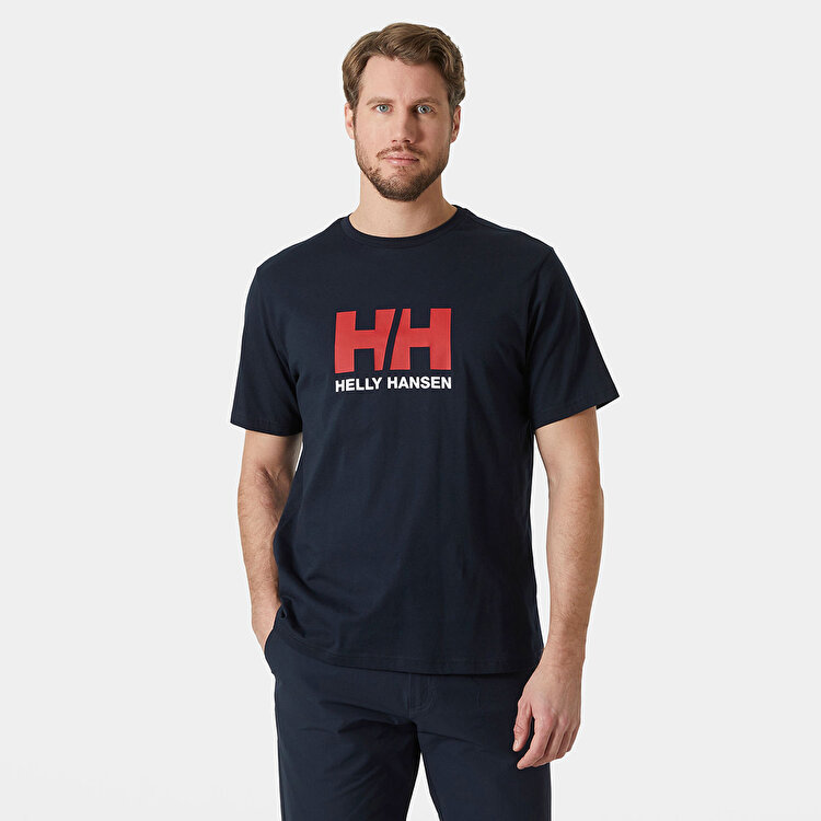 Helly Hansen HH Logo 3.0 Erkek Lacivert Yuvarlak Yaka Tişört