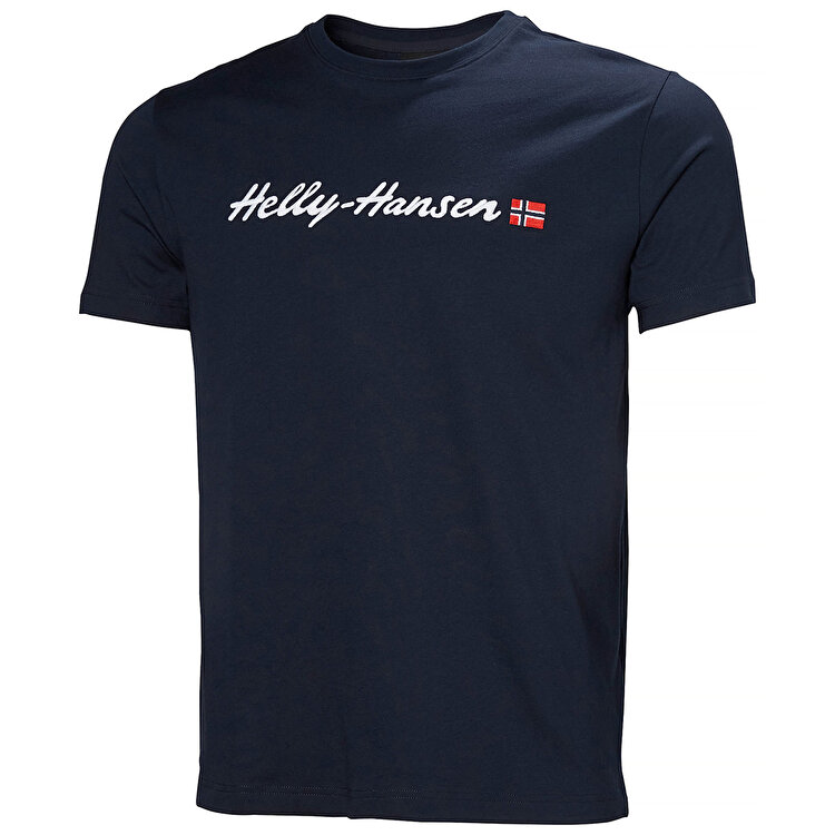 Helly Hansen Core Graphic 2.0 Erkek Lacivert Yuvarlak Yaka Tişört