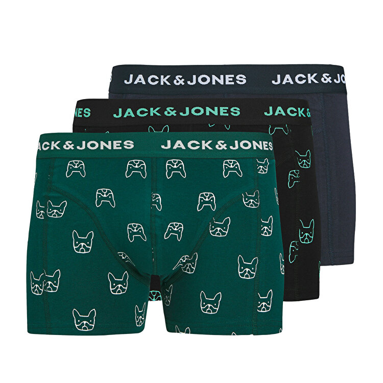 Jack&Jones Denim Dog 3'lü Erkek Boxer