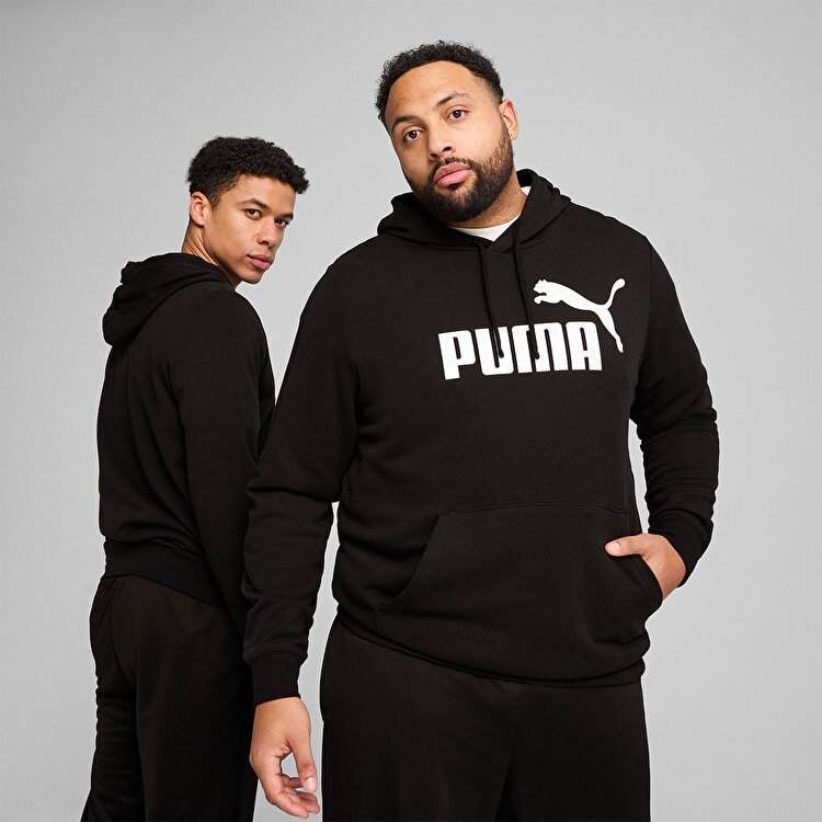 Puma Essentials No 1 Logo Erkek Siyah Kapüşonlu Sweatshirt