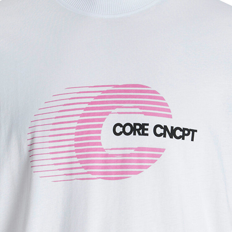Jack&Jones Vibrant Crew Neck Erkek Beyaz Yuvarlak Yaka Tişört