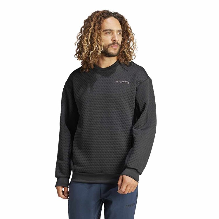 adidas Terrex Xploric Crew Neck Erkek Siyah Yuvarlak Yaka