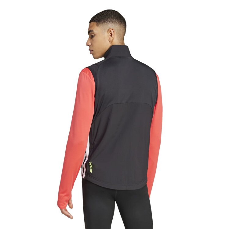 adidas Adizero Vest Erkek Siyah Dik Yaka Yelek IX8986 - Sporthink