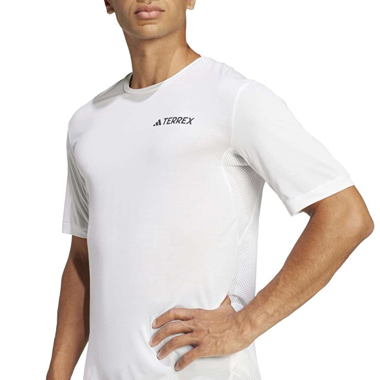 adidas Terrex Xperior Erkek Beyaz Yuvarlak Yaka Tişört JN8134