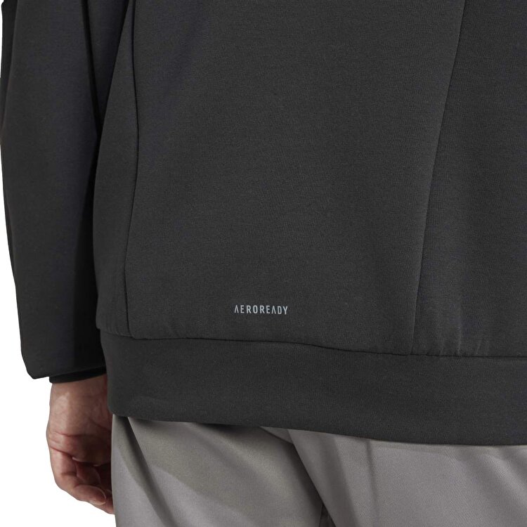 adidas Designed For Training Erkek Siyah Kapüşonlu Ceket