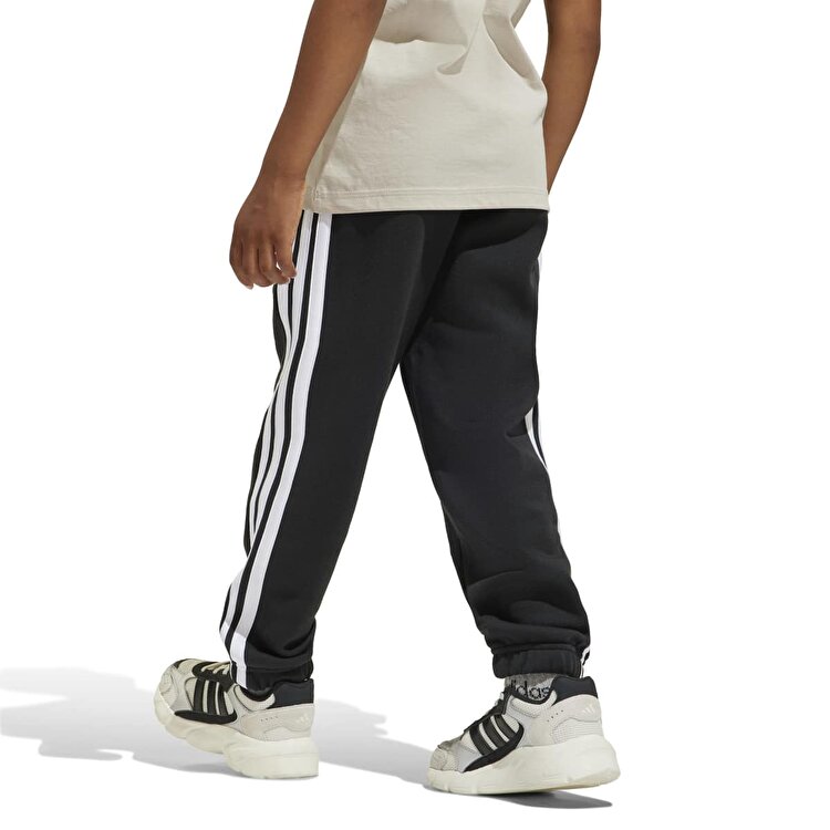adidas 3 Stripes Fleece 240 Çocuk Siyah Eşofman Altı