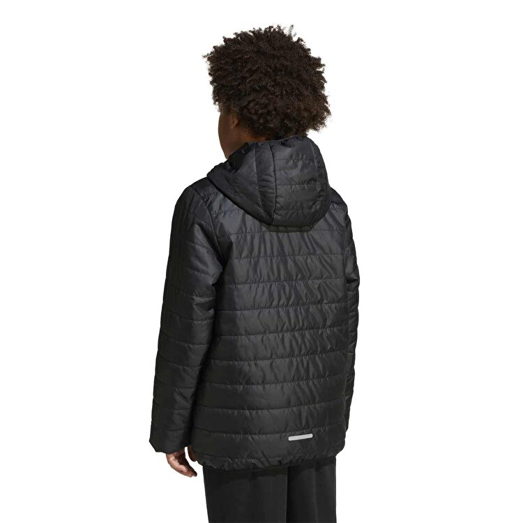 adidas Essentials Light Padded Çocuk Siyah Kapüşonlu Mont