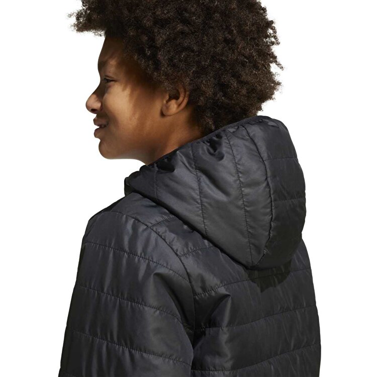 adidas Essentials Light Padded Çocuk Siyah Kapüşonlu Mont