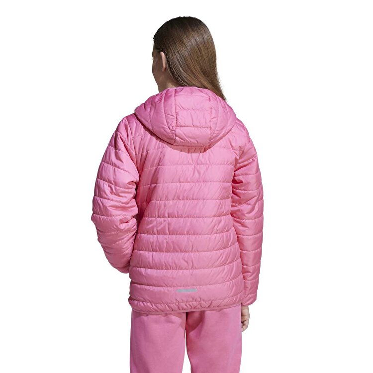 adidas Essentials Light Padded Çocuk Pembe Kapüşonlu Mont