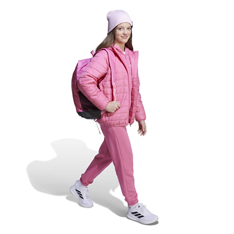 adidas Essentials Light Padded Çocuk Pembe Kapüşonlu Mont