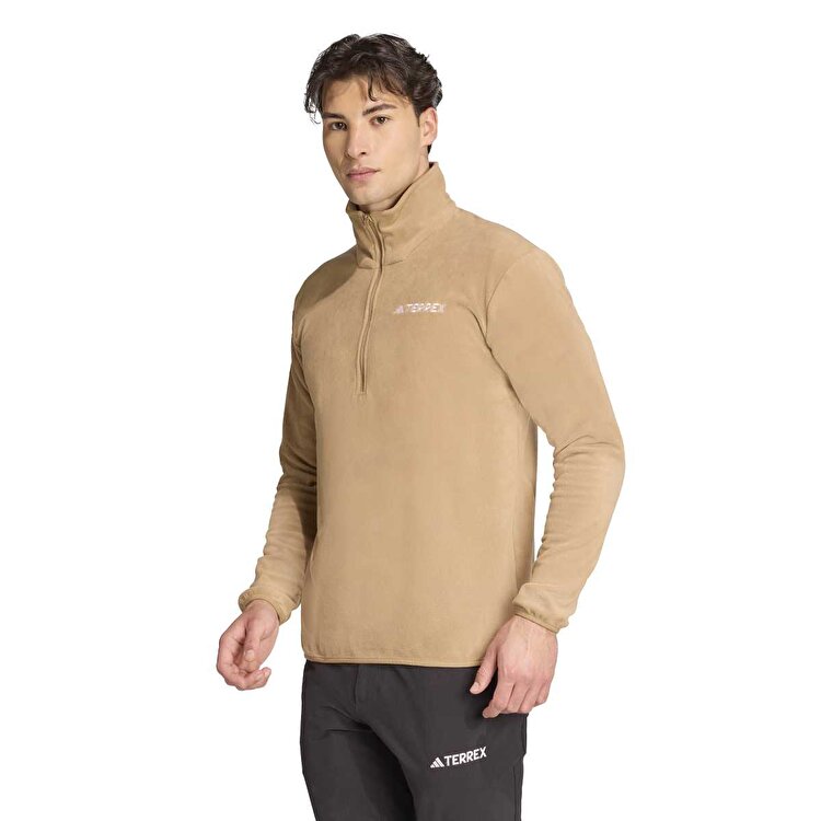 adidas Multi Essentials Erkek Bej Dik Yaka Sweatshirt JM3122