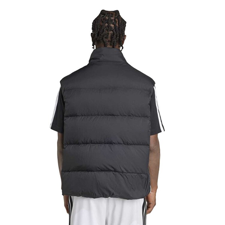 adidas Essentials 3 Stripes Puffer D Erkek Siyah Dik Yaka Yelek