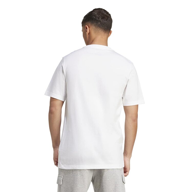 adidas Camo Logo Erkek Beyaz Bisiklet Yaka Tişört