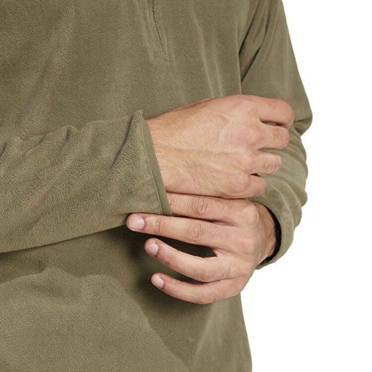 adidas Multi Essentials Erkek Haki Dik Yaka Sweatshirt JP0784