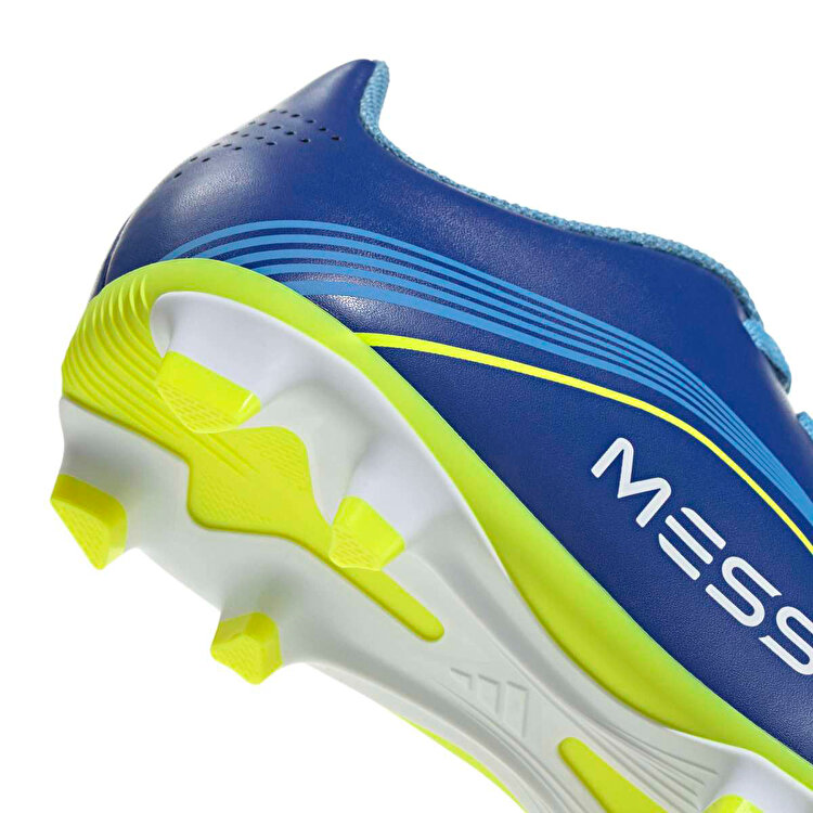 adidas F50 Messi Club Fg/Mg Çocuk Mavi Krampon - Görsel 5