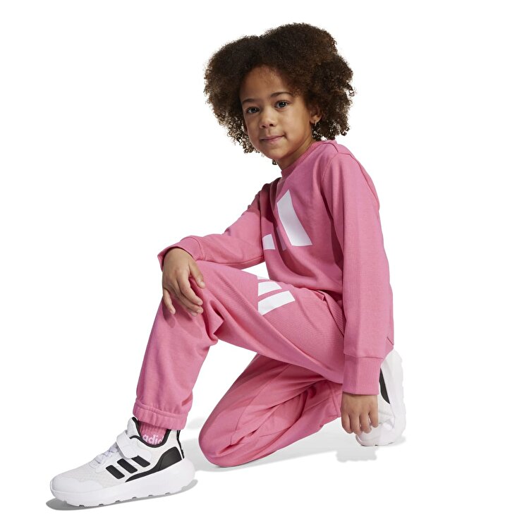 adidas Jogger Set Bl Ft Çocuk Pembe Bisiklet Yaka Eşofman Takımı