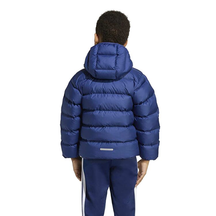 adidas Synthetic Down Çocuk Lacivert Kapüşonlu Mont