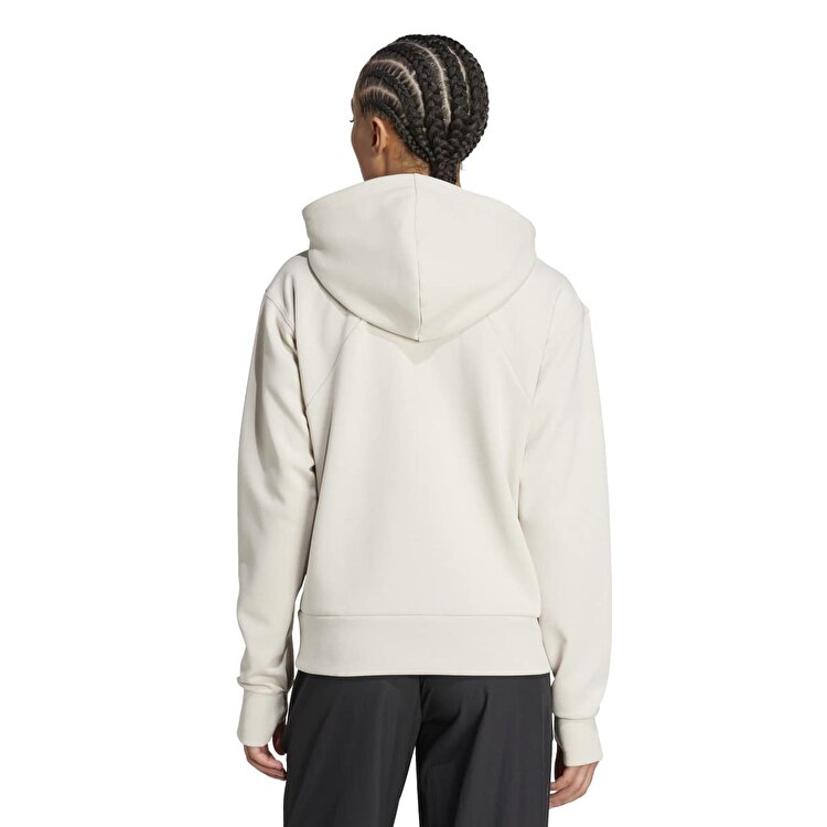 adidas Designed For Training Kadın Bej Kapüşonlu Ceket JX7318