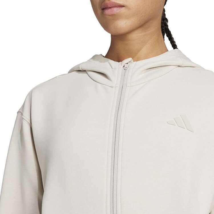 adidas Designed For Training Kadın Bej Kapüşonlu Ceket JX7318