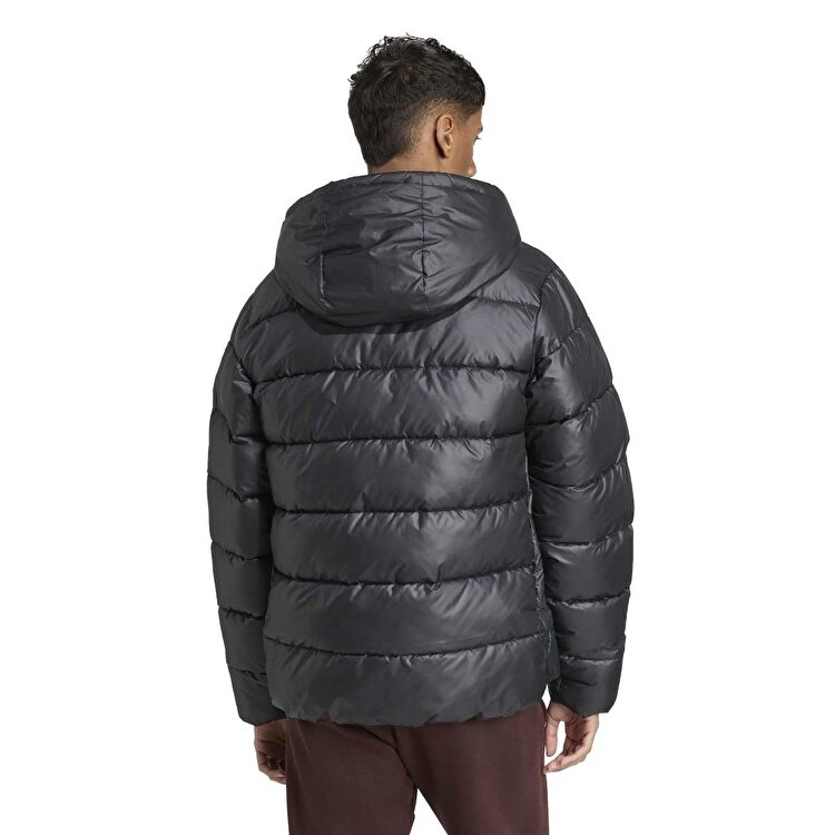 adidas Essentials Synthetic Down Puffer Erkek Siyah Kapüşonlu Kaz