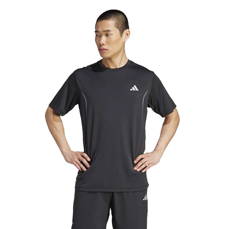 adidas Tech App Gf Erkek Siyah Bisiklet Yaka Tişört JZ8488 - Sporthink