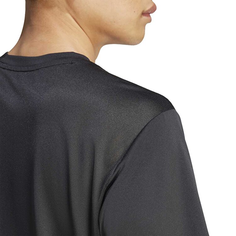 adidas Tech App Gf Erkek Siyah Bisiklet Yaka Tişört JZ8488 - Sporthink