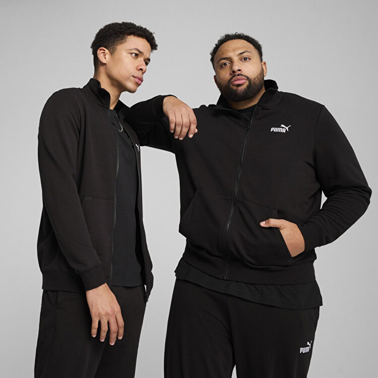 Puma Essentials No 1 Logo Track Erkek Siyah Dik Yaka Ceket