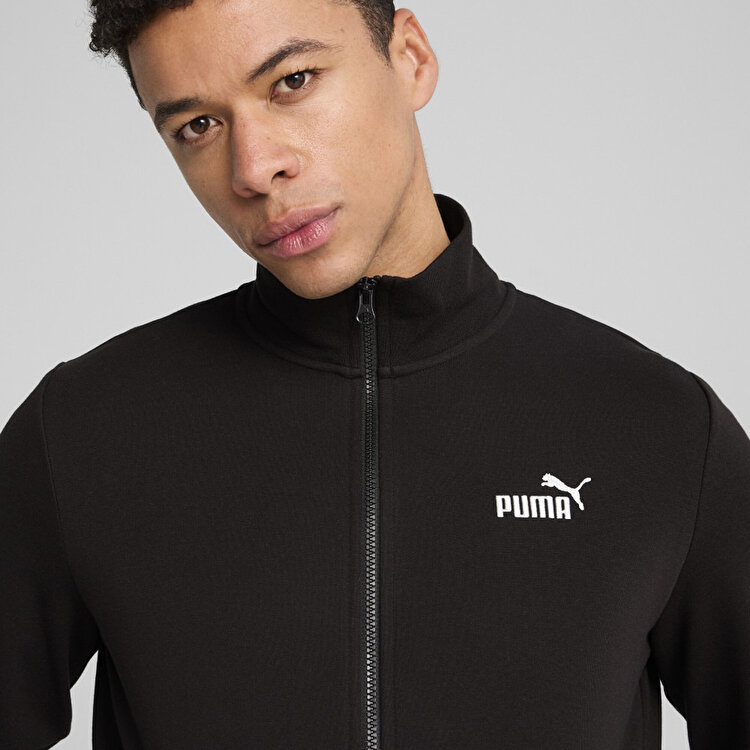 Puma Essentials No 1 Logo Track Erkek Siyah Dik Yaka Ceket