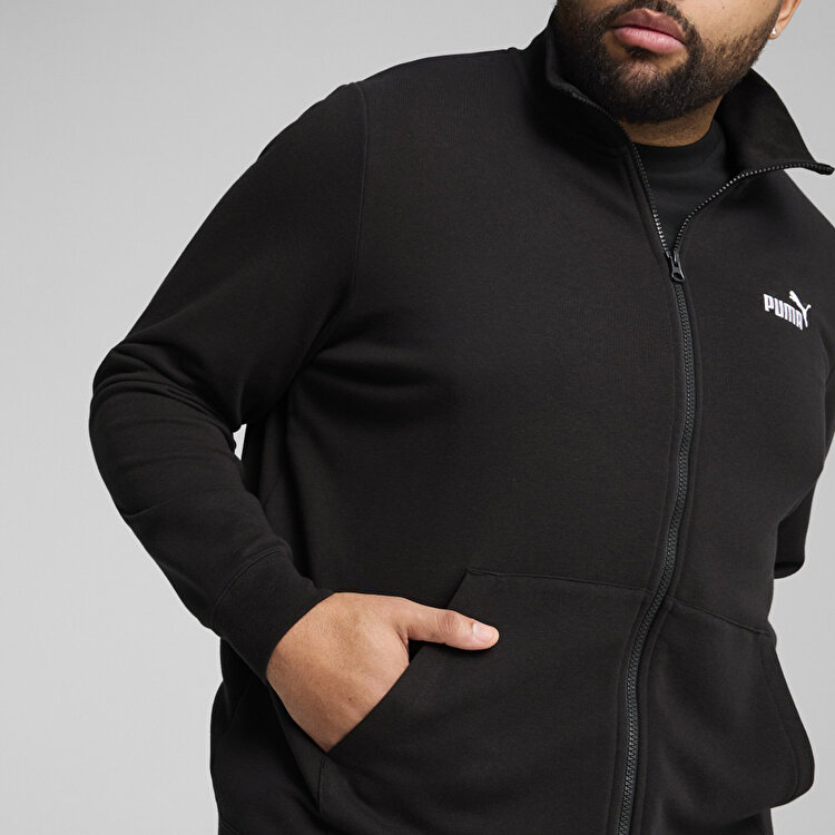 Puma Essentials No 1 Logo Track Erkek Siyah Dik Yaka Ceket
