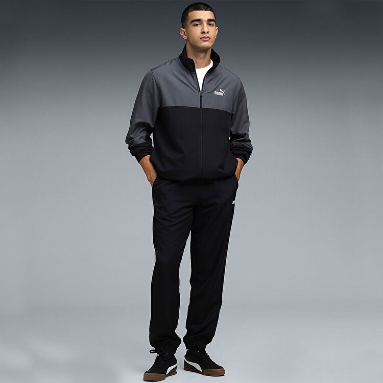 Puma Woven Colorblock Erkek Siyah Eşofman Takımı 68817301 - Sporthink