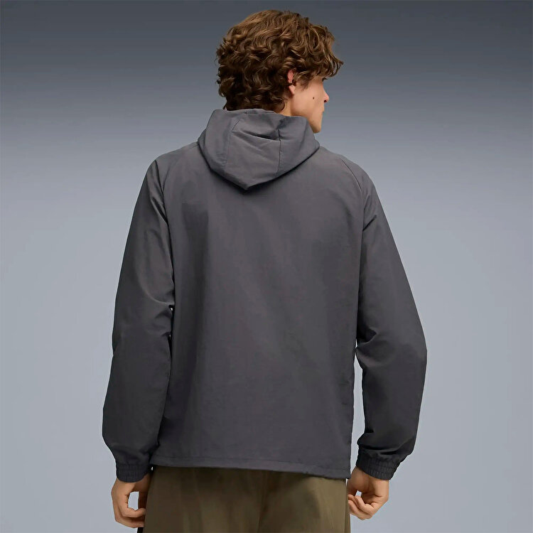 Puma Pumatech Woven Erkek Gri Kapüşonlu Ceket 68909644 - Sporthink