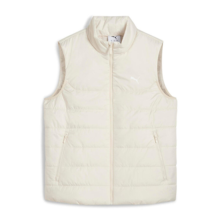Puma Essentials Padded Kadın Beyaz Dik Yaka Yelek