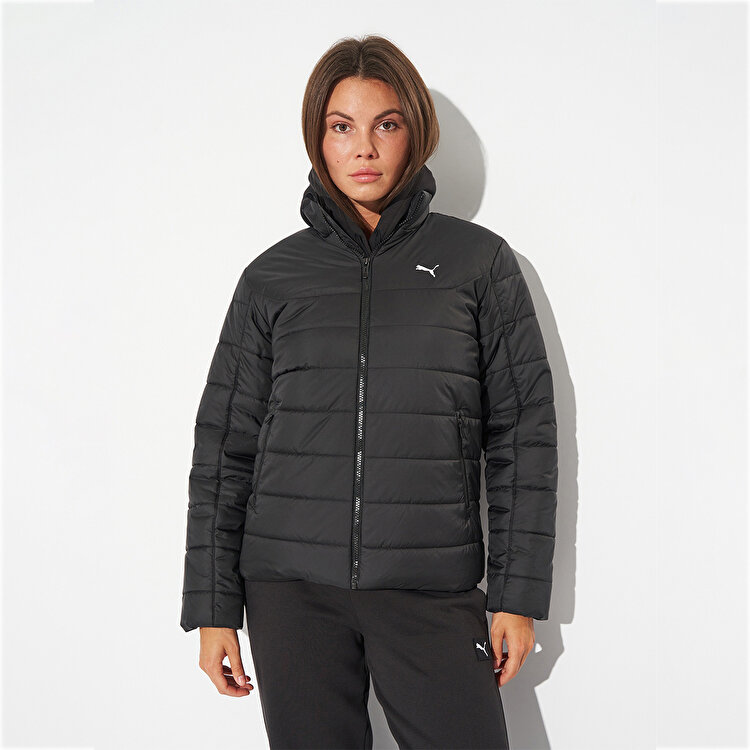 Puma Essentials Padded Kadın Siyah Dik Yaka Mont