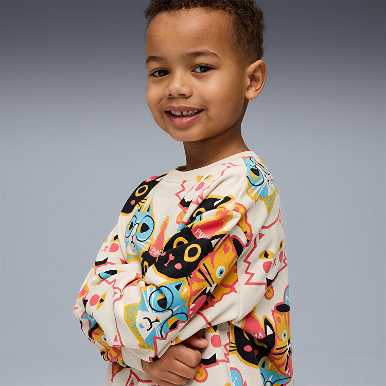 Puma Moody Cat Crew Çocuk Bisiklet Yaka Sweatshirt