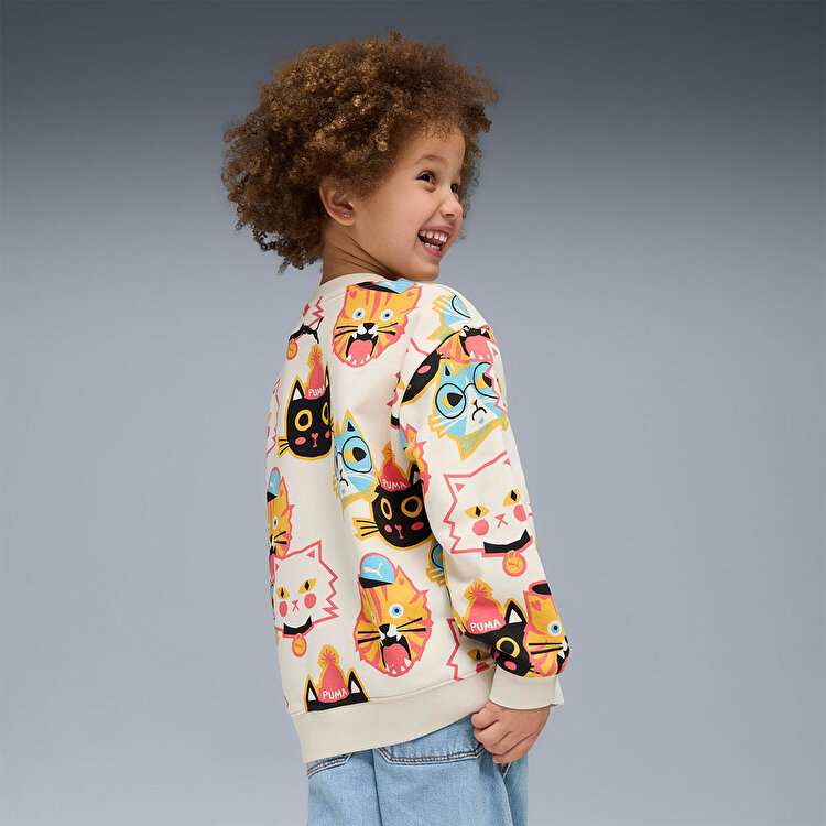 Puma Moody Cat Crew Çocuk Bisiklet Yaka Sweatshirt