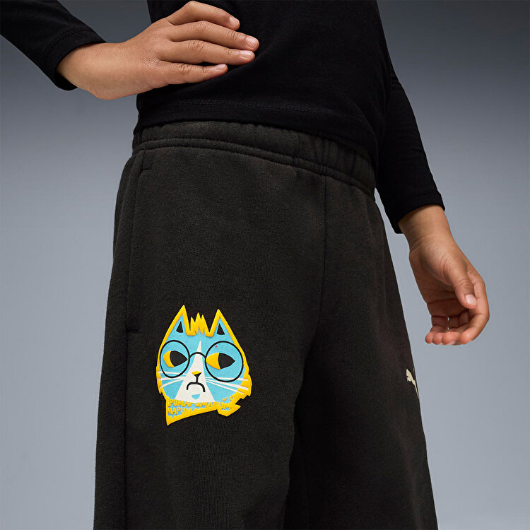 Puma Moody Cat Çocuk Siyah Eşofman Altı