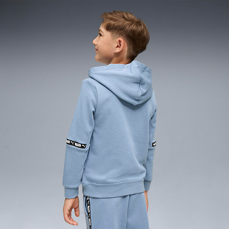 Puma Hot Wheels Çocuk Mavi Kapüşonlu Sweatshirt