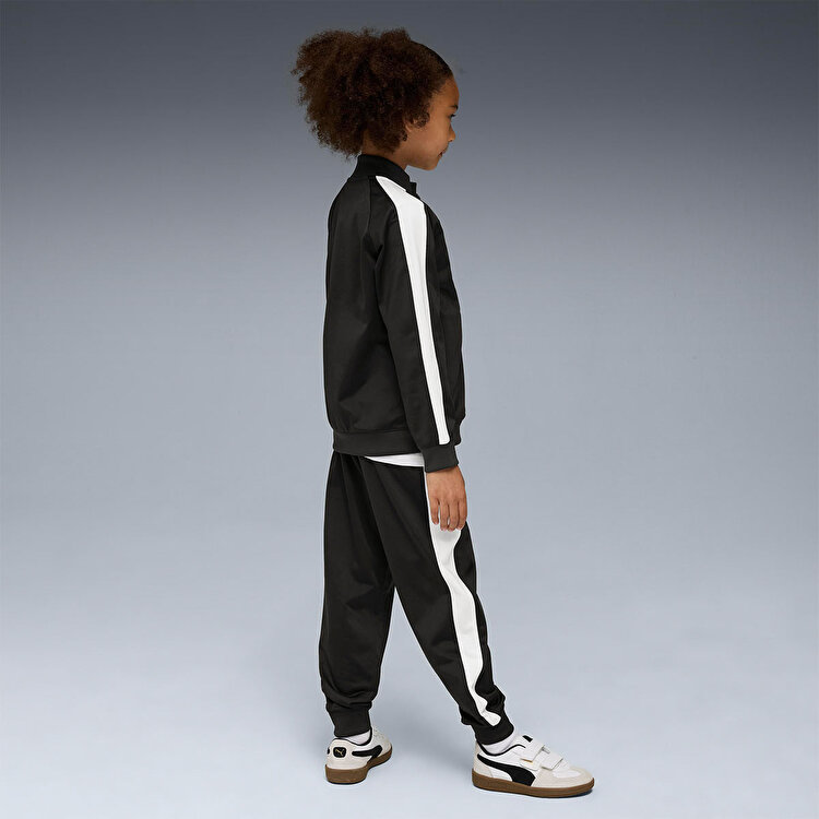 Puma T7 Always On Çocuk Siyah Bisiklet Yaka Eşofman Takımı