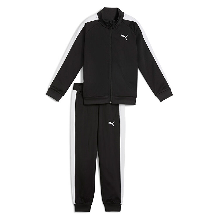 Puma T7 Always On Çocuk Siyah Bisiklet Yaka Eşofman Takımı