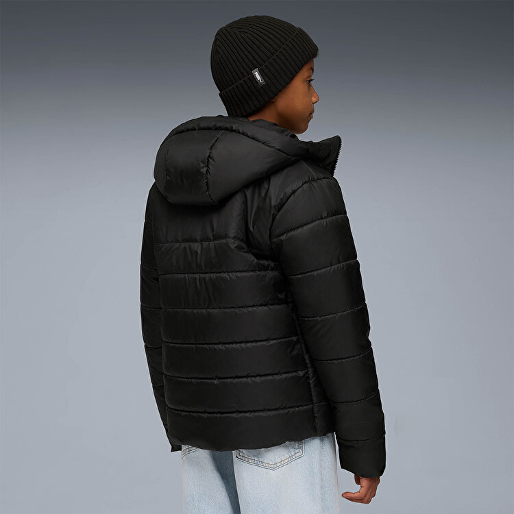 Puma Essentials Hooded Padded Çocuk Siyah Kapüşonlu Mont