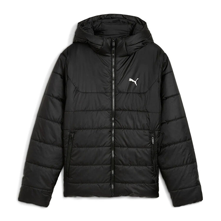 Puma Essentials Hooded Padded Çocuk Siyah Kapüşonlu Mont