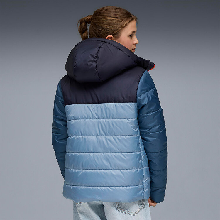 Puma Essentials Hooded Padded Çocuk Mavi Kapüşonlu Mont